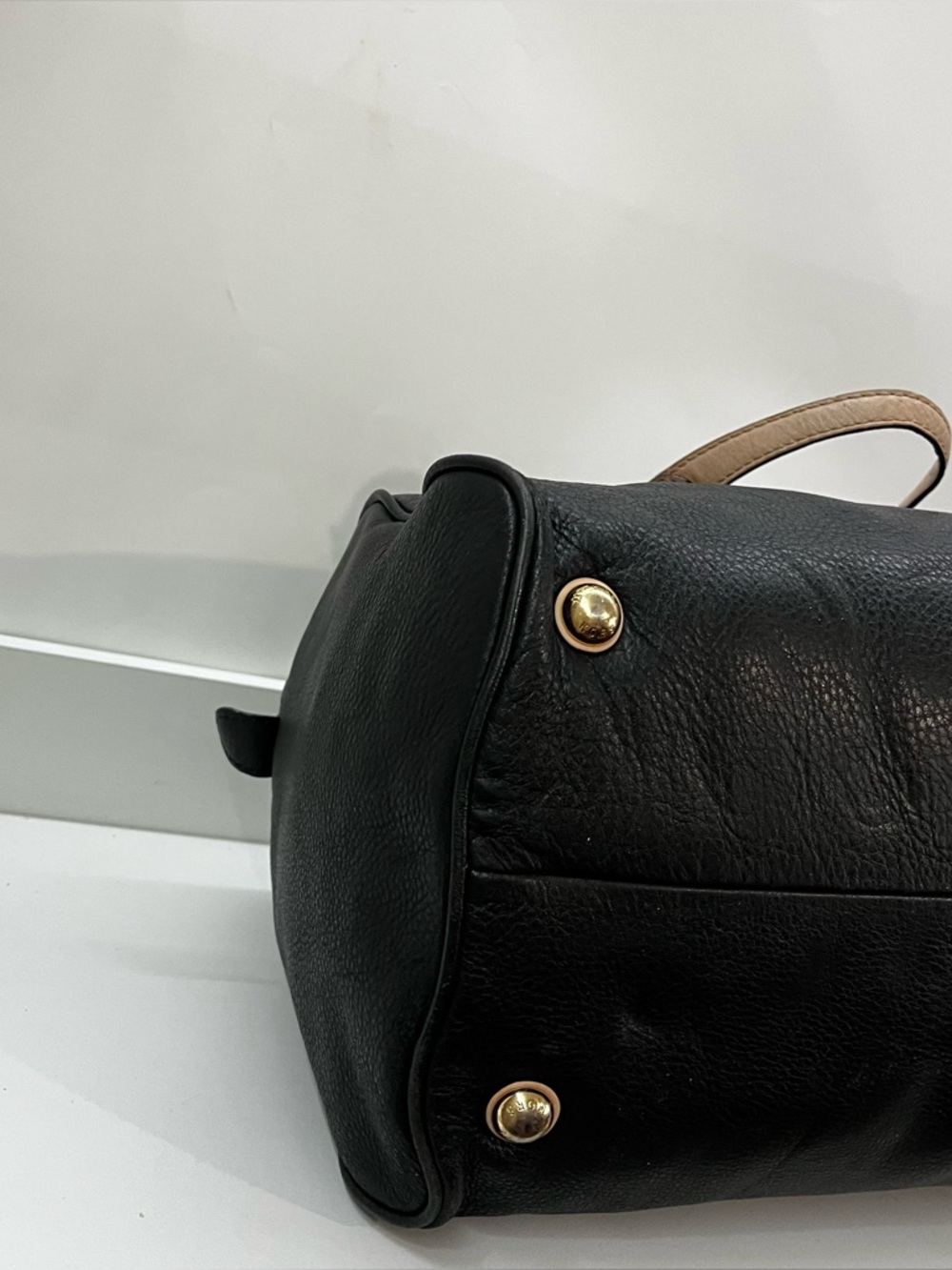 MICHAEL KORS Black Y2K Leather Boston Speedy Jet Set Handbag Tote - Picture 8 of 12